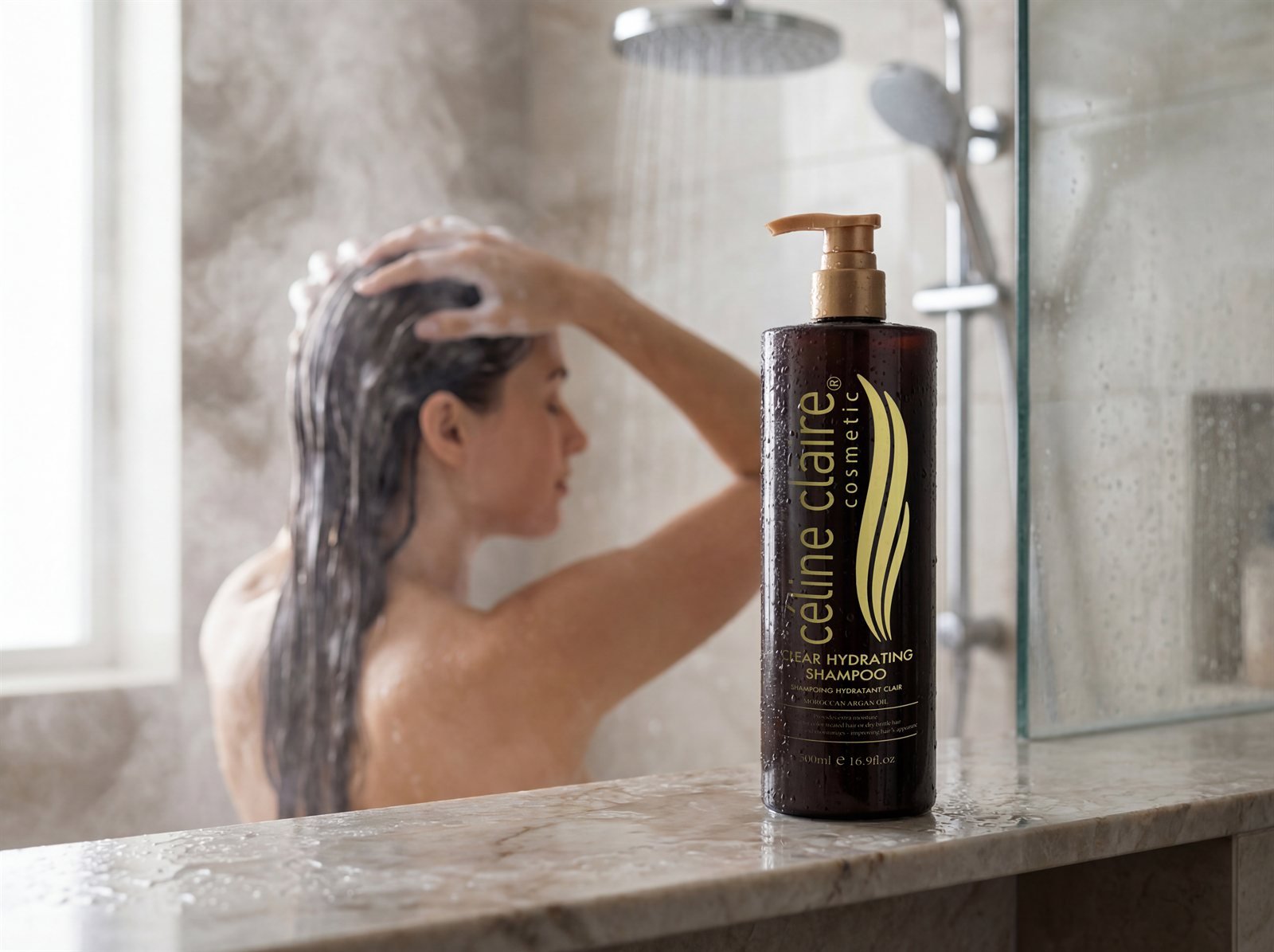 Celine Claire Argan Oil Hydrating Shampoo, Conditioner and Argan Oil Hair Mask, the three-product set