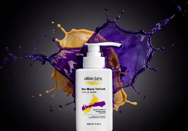 Celine Claire Silver & Purple Shampoo 300 ml bottle — studio view