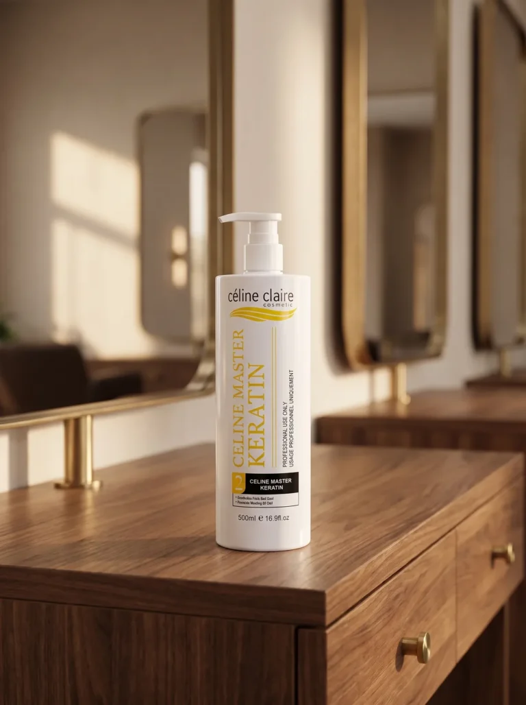 Celine Claire Hair Botox, Celine Master Keratin No.2 500 ml, on a salon backbar