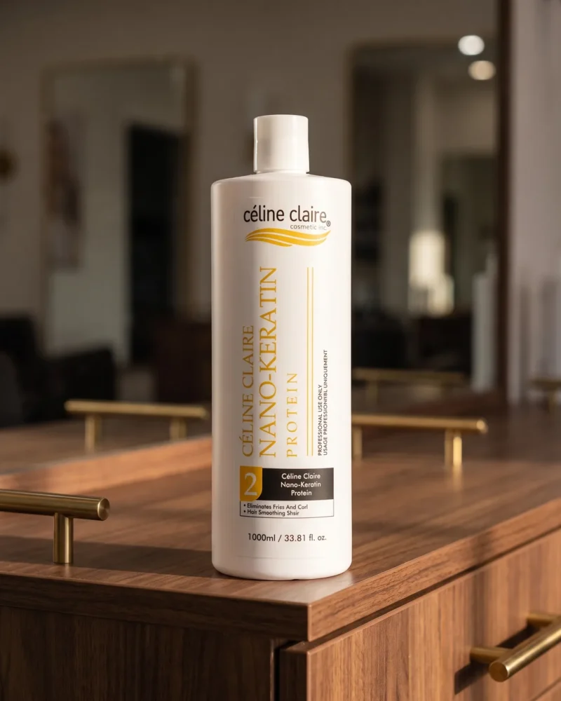 Celine Claire Nano-Keratin Protein 1000 ml on a salon backbar